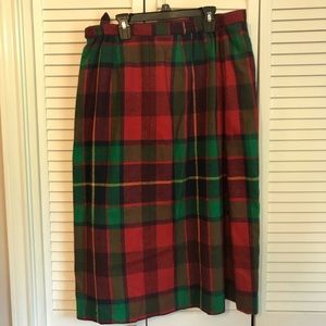 Vintage plaid skirt